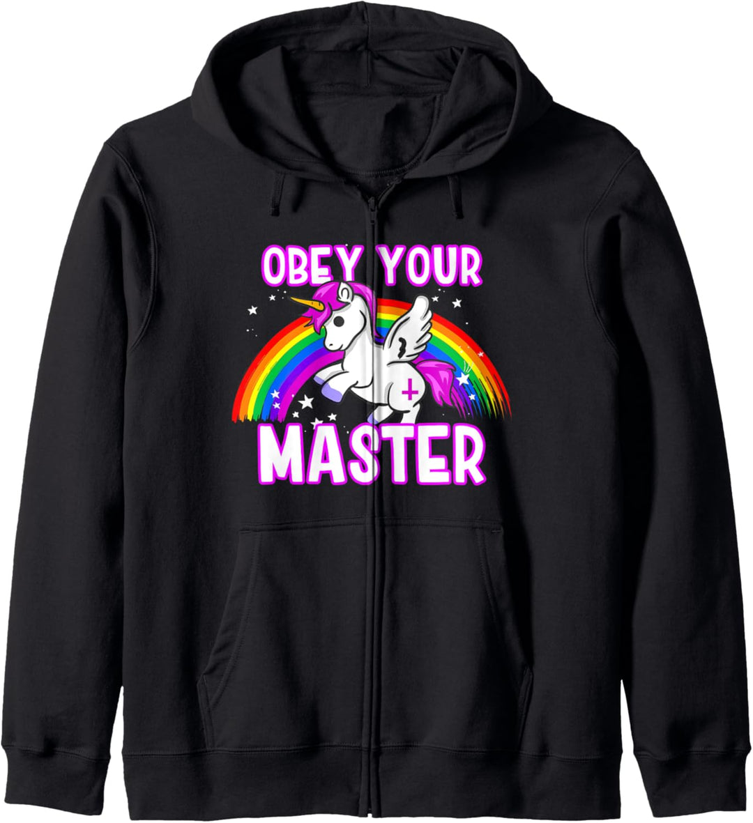 Gehorche deinem Meister - Böse Einhorn-Religion Kapuzenjacke