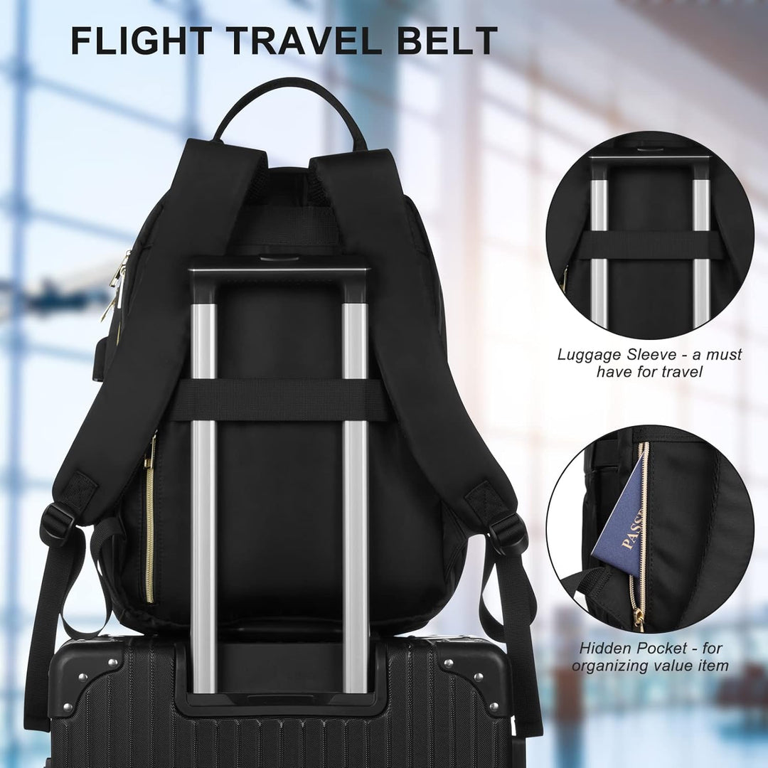 Rucksack Damen Laptoptasche 17,3 Zoll,Schulrucksack Mädchen Teenager Schultasche für Uni Studium,Arb