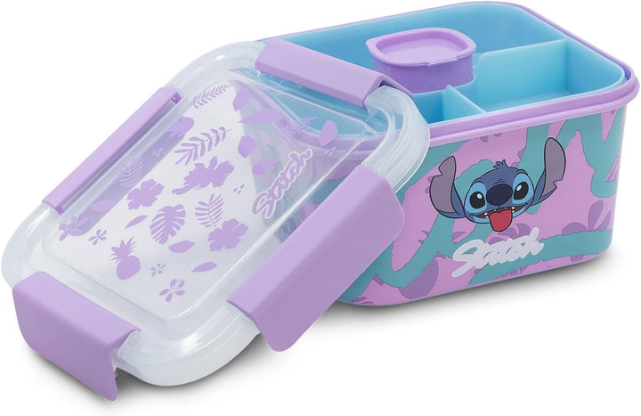Elbenwald Bento Lunchbox - Motive wie Lilo & Stitch, Harry Potter, Minecraft & viele mehr 17 x 10 x