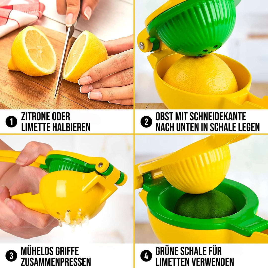 Zulay Kitchen Zitronenpresse &amp; Limettenpresse, Manuelle Zitruspresse Handpresse für Zitronen und Lim