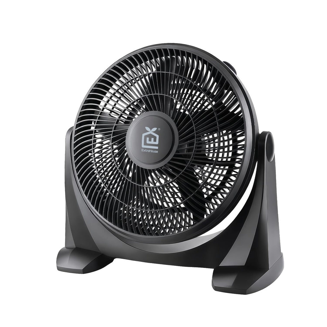 Leiser und leistungsstarker Tischventilator, 38 cm, 5 Flügel, 1300 U/min, 55 W – Neigung 90° und 3 G