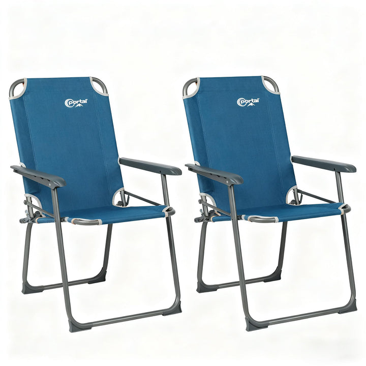 Portal Campingstuhl faltbar Klappstuhl Camping bis 100kg belastbar leicht Angelstuhl Strandstuhl kla