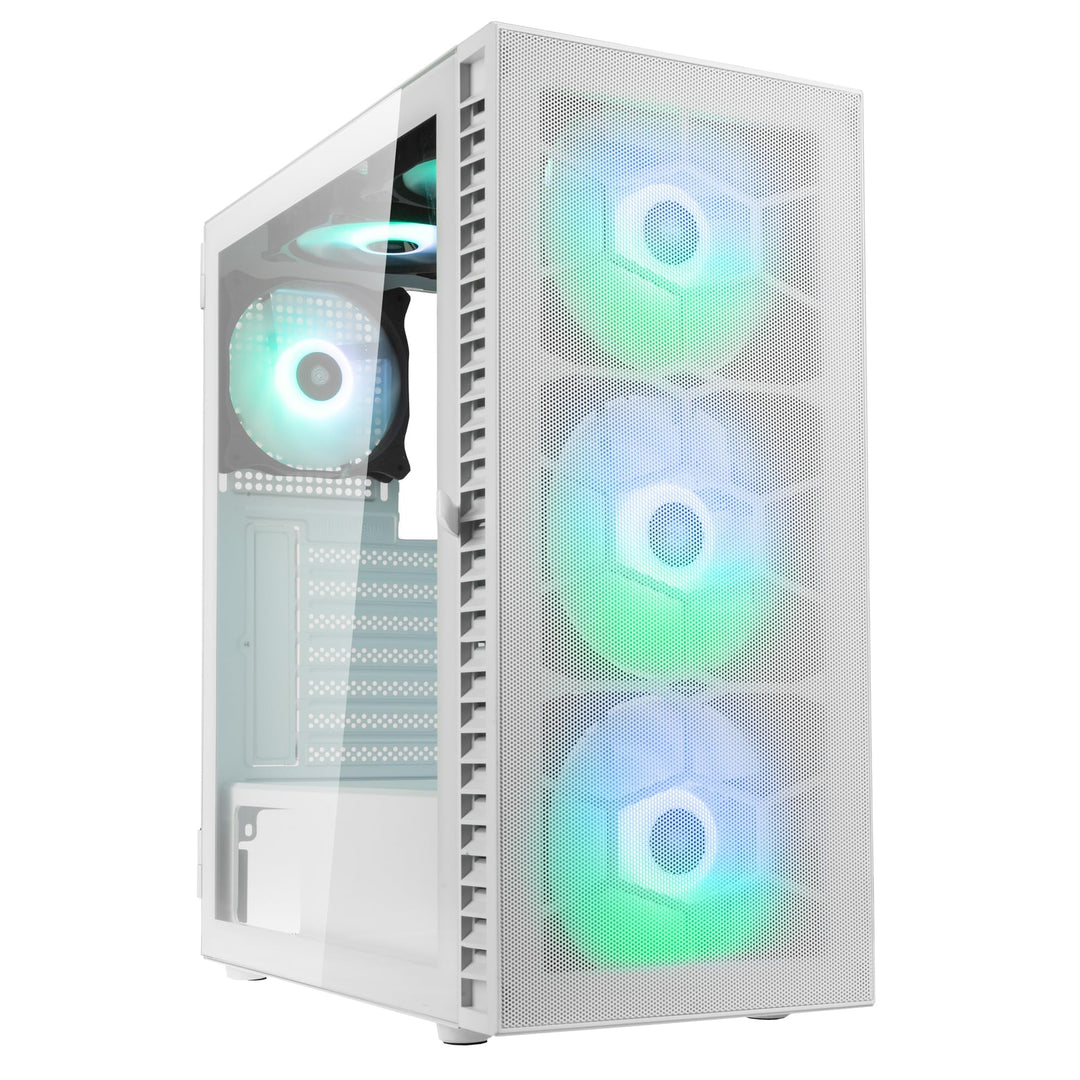 Kolink Observatory HF Mesh PC-Gehäuse, Sechs ARGB-Lüfter, 330 mm GPU-Freiheit, ATX-Motherboard, Gitt