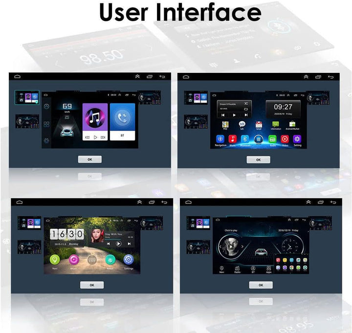 Android Autoradio Mit GPS Navi 7 Zoll Bildschirm Touch Display + HD Bremsleuchte Rückfahrkamera Ersa