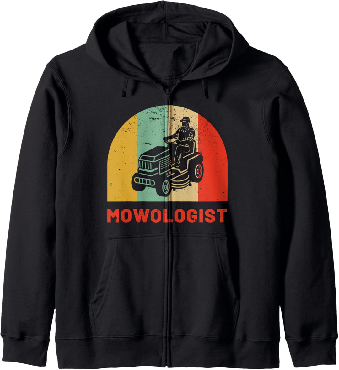 Lustige Rasenmäher Vintage Mowologist Yard Arbeit Rasen Trak Kapuzenjacke