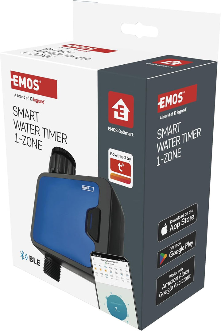 EMOS - smarte Bewässerungsuhr mit 1 Ausgang mit App, Bluetooth - ZigBee-Hub erforderlich - Batterieb