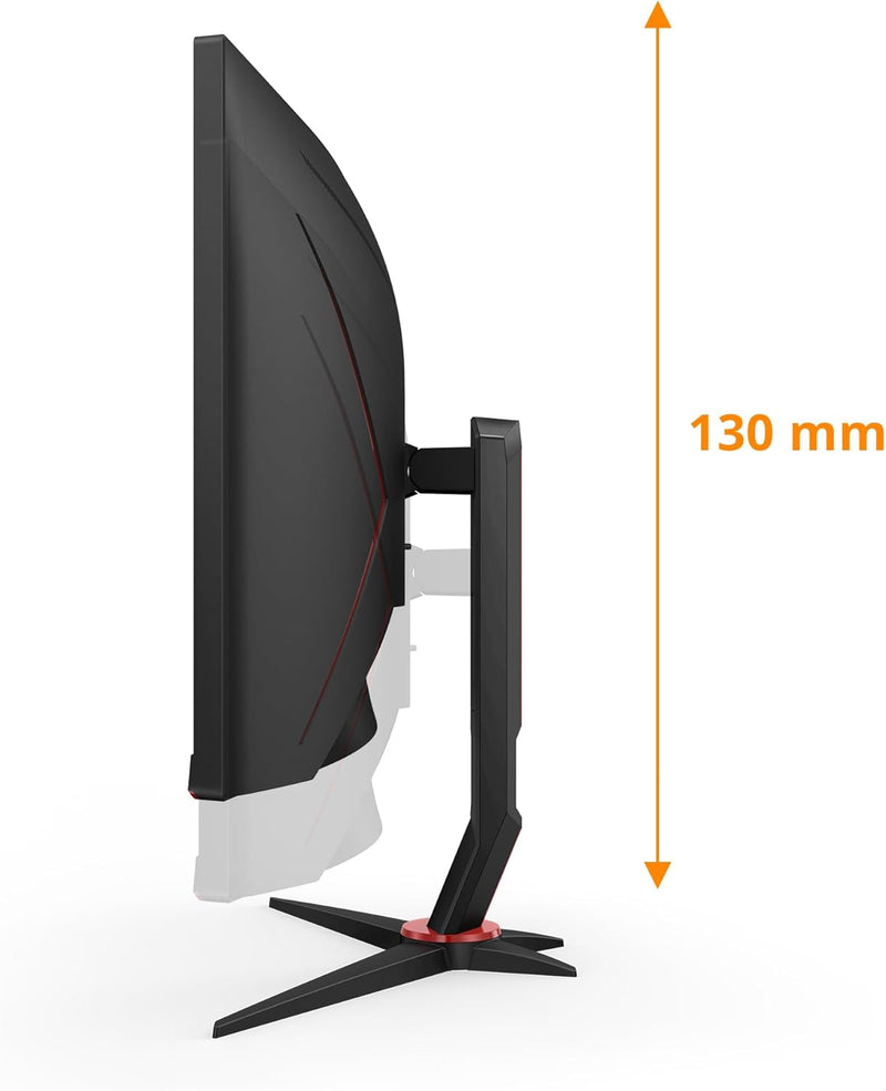 AOC Gaming CU34G2XPD - 34 Zoll WQHD Curved Monitor, 180 Hz, 1ms, FreeSync Premium (3440x1440, HDMI,