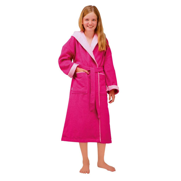 Egeria Calypso berry Kinder Bademantel 164 Kapuzenmantel 100% Baumwolle