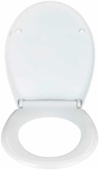 WENKO WC-Sitz Solaro, stabiler Premium Thermoplast WC-Sitz in Weiss mit Easy-Close Absenkautomatik u