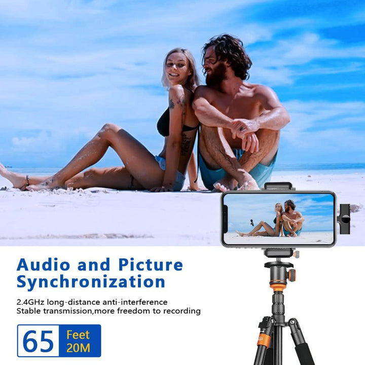 Handy Mikrofon für iPhone/iPad/Android/Laptop, Plug-Play Lavalier Mikrofon Wireless Microphone Anste