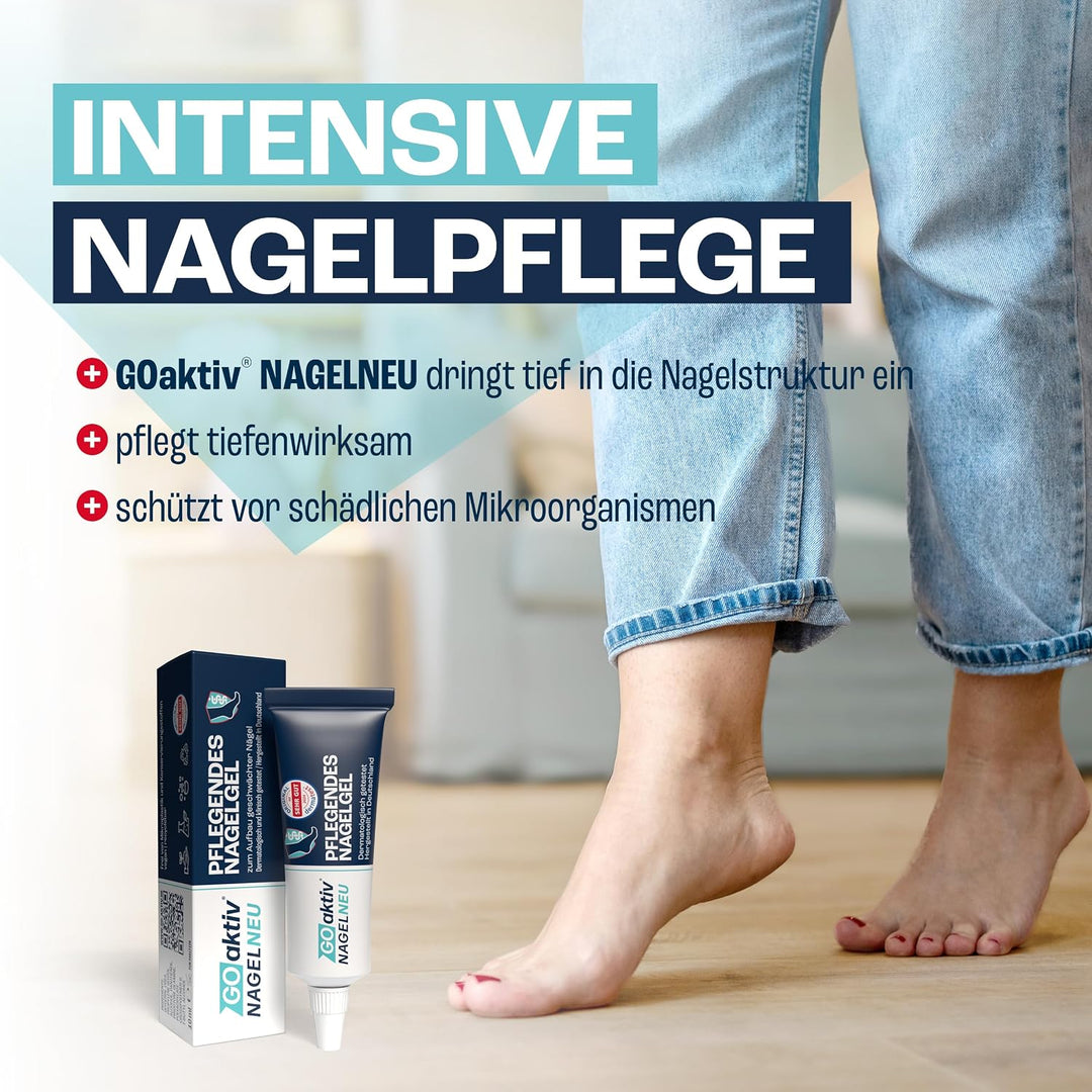 GOaktiv® NAGELNEU 10ml | Nail Care | Intensive Nagelpflege für veränderte & befallene Nägel | Mit Ur
