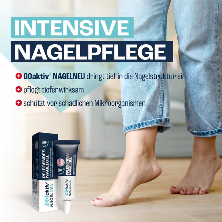 GOaktiv® NAGELNEU 10ml | Nail Care | Intensive Nagelpflege für veränderte & befallene Nägel | Mit Ur