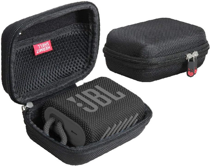 Hermitshell Hartschalen-Schutzhülle für JBL Go 3 Bluetooth-Lautsprecher (schwarz), Schwarz