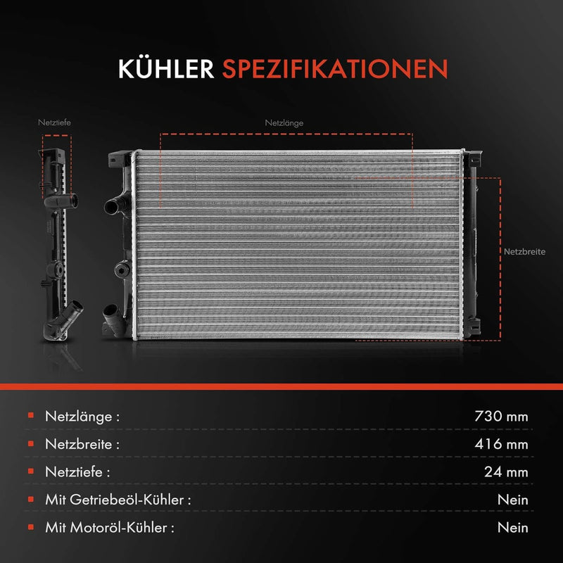 Frankberg Kühler Wasserkühler Motorkühler Schaltgetriebe Kompatibel mit Interstar X70 1.9L 2.5L 2002