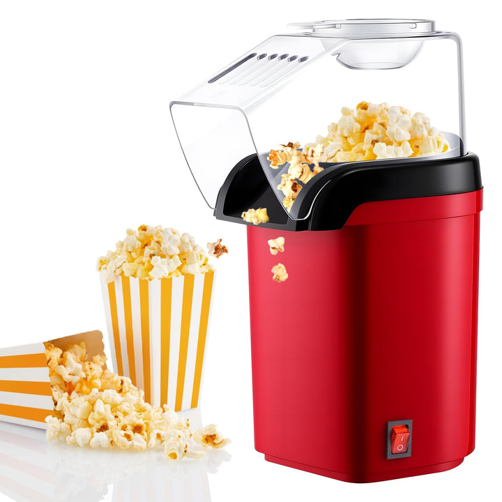 Heissluft Popcornmaschine, Mini Heissluft Popcorn Maker Ohne Öl, 1200w Popcornmaschine Klein, 3 Minu