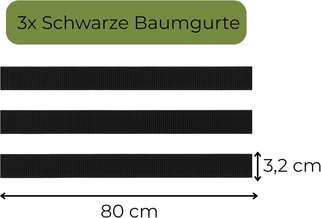 Baumstütze Komplettset Rankhilfe Baumpfahl ø 6cm Länge: 220 cm Pflanzenhalter 3 x Holzpfosten 3X Sch