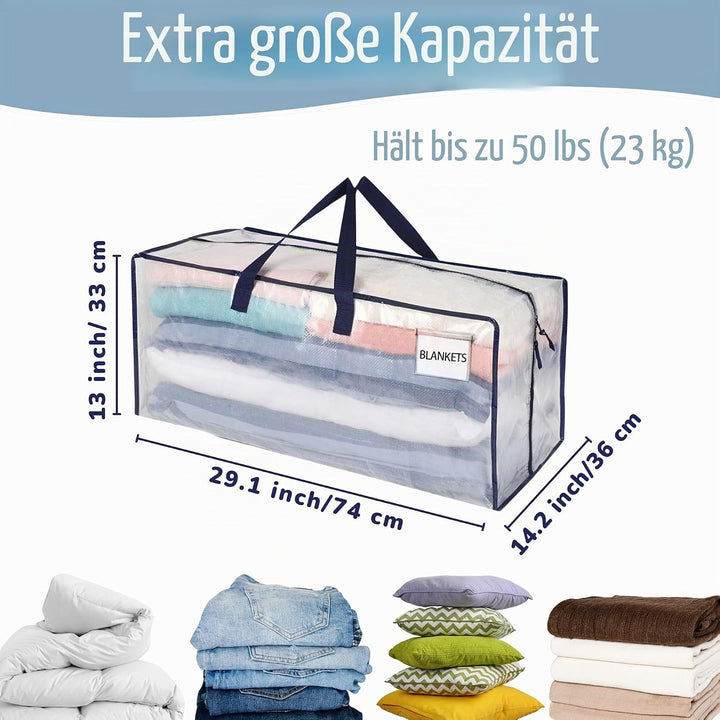 VENO 87 Liter extra grosse Umzugstaschen mit Rucksackgurten, Umzugshelfer, starke Griffe und Reissve