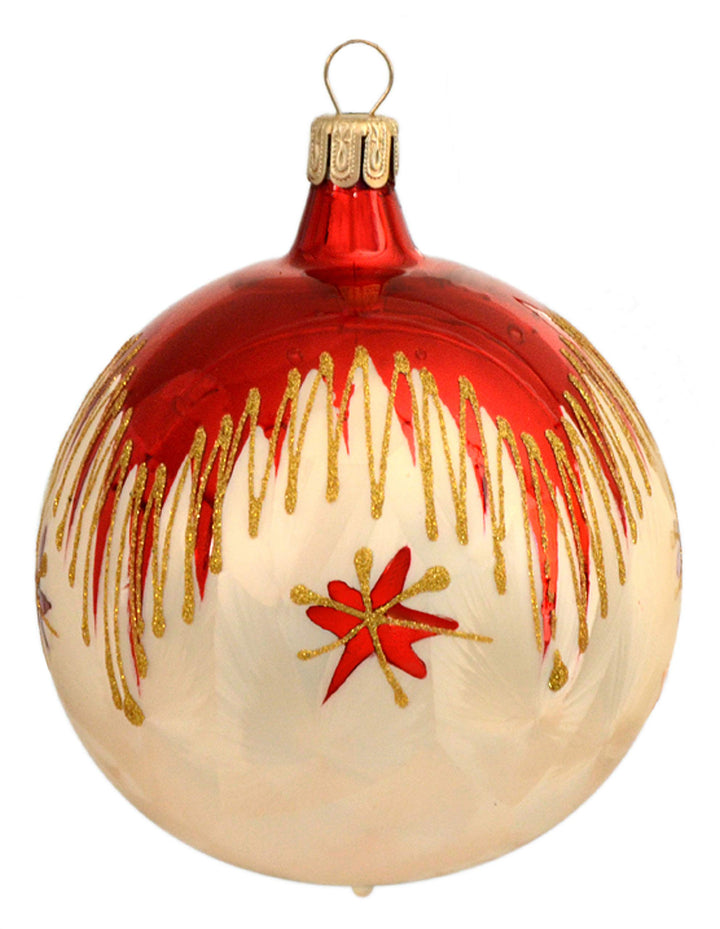 Weihnachtskugel 5cm Tradition 6er Set Glas Christbaumschmuck für Weihnachten Hochzeit