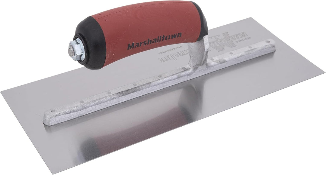 11 X 4 1/2 SS Glättkelle -Gebogener DuraSoft Griff 279x114 mm, 279x114 mm