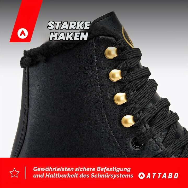 ATTABO Eiskunstlauf Schlittschuhe Kinder ISLA Rosa Grösse 31-36 EU Edelstahlkufe Ideal für Anfänger