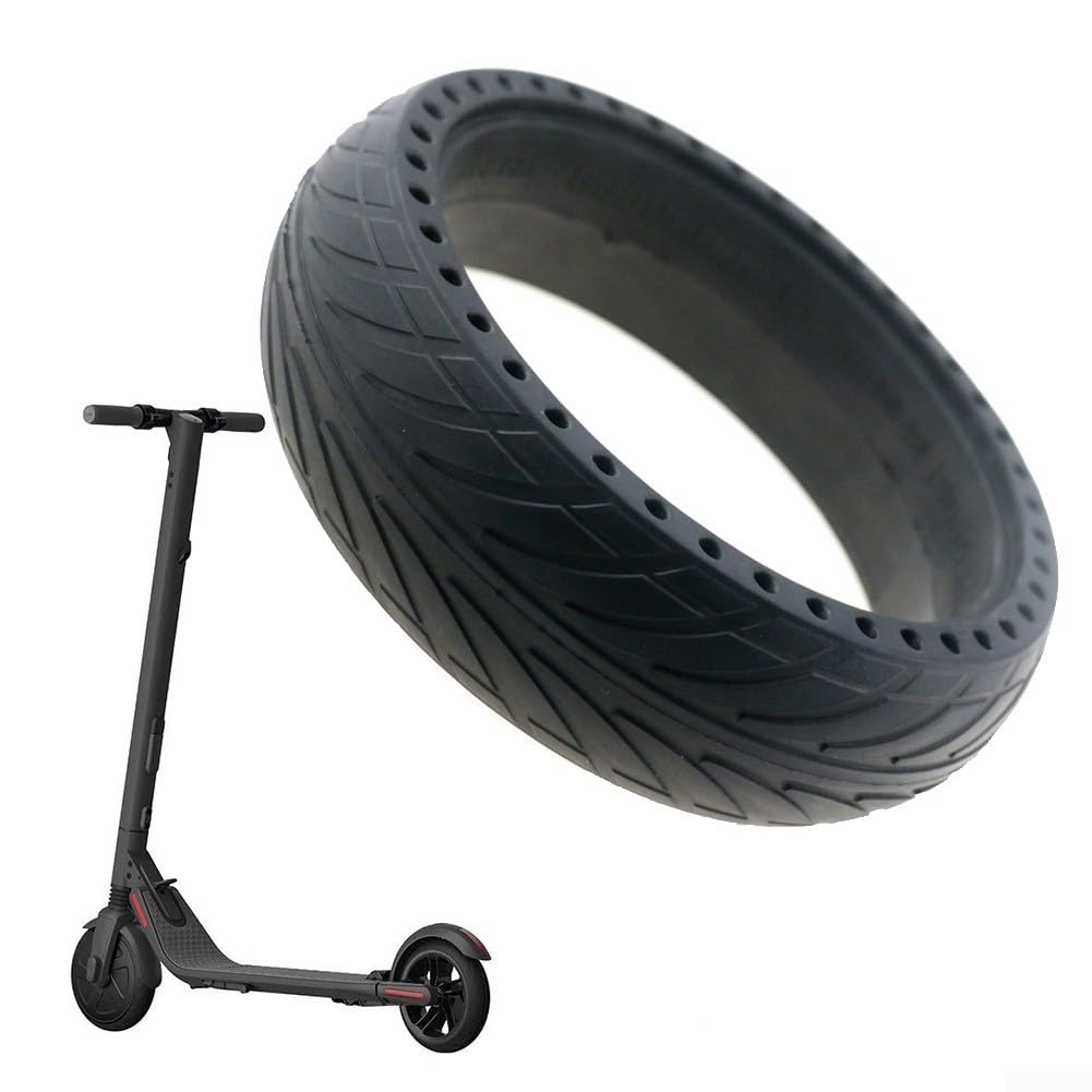 SPORTARC 20,3 cm Vollreifen 8x2,125 für Ninebot Segway ES1/ES2/ES3/ES4 Elektroroller in Schwarz aus