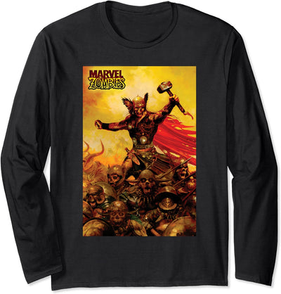 Marvel Zombies Thor Zombie Poster Langarmshirt