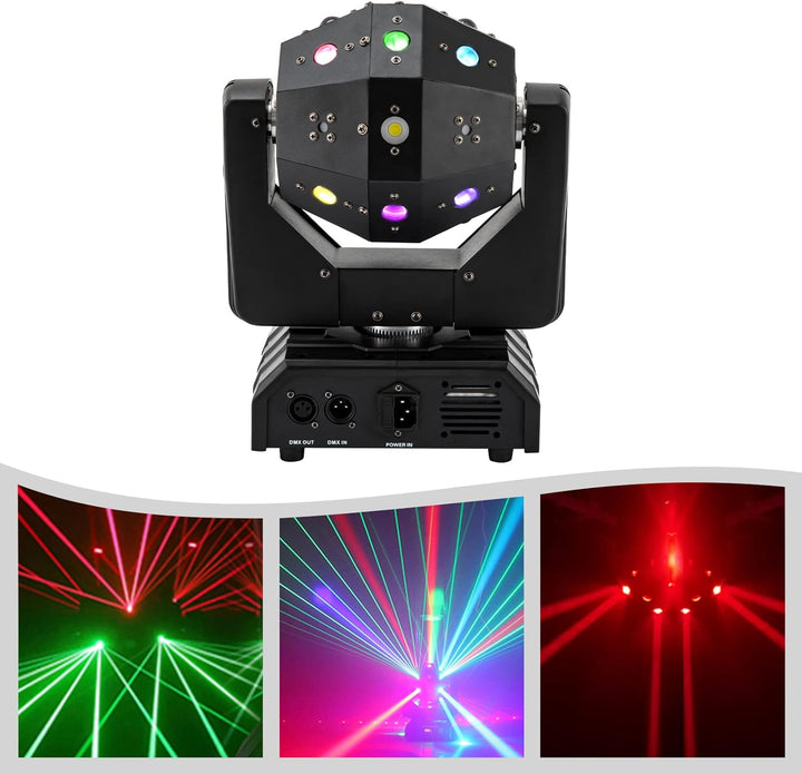 120w Moving Head Laser Bühnenlicht, Beweglicher Scheinwerfer Party Lights Spotlight Bühnenbeleuchtun