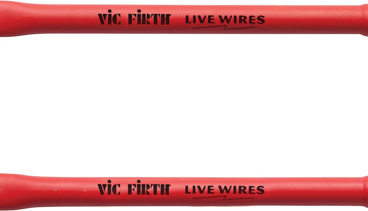 Vic Firth Live Wires Brush - Retractable - Red Handle Live Wires Single, Live Wires Single