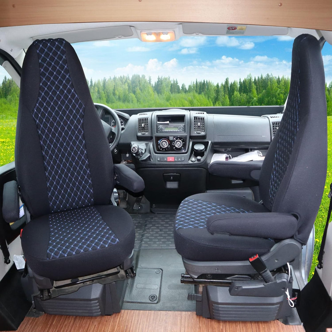 BREMER SITZBEZÜGE Mass Piloten Schonbezüge Sitzbezüge kompatibel mit Wohnmobil Camper Hymer Ducato W