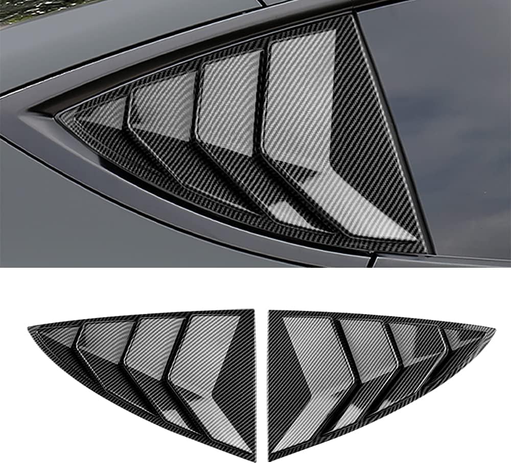 KUNGKIC Lüftungsöffnungen für hintere Seitenfenster, Lüftungsschlitze, für Tesla Modell 3 2017–2024,