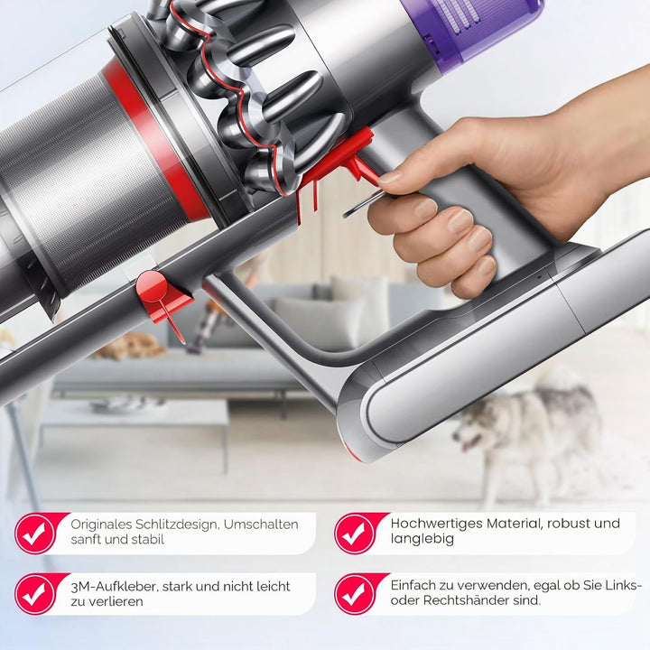 2 Stück Verstärkter Griffhalterung für Dyson V15 V11 V10 Staubsauger, Schalter Halterung Fixierung S
