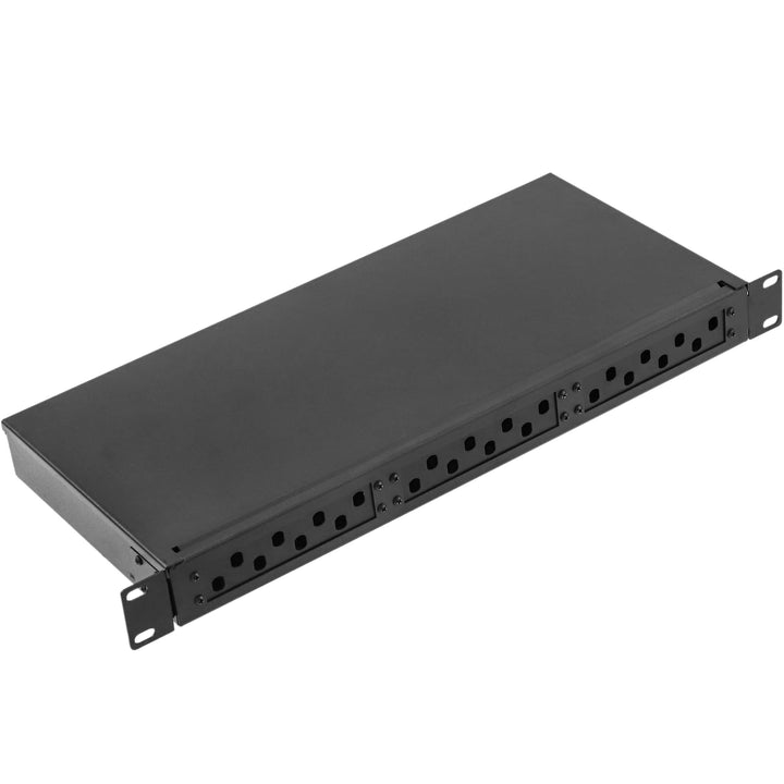 BeMatik - LWL Patch Panel 1HE für 24 ST schwarz