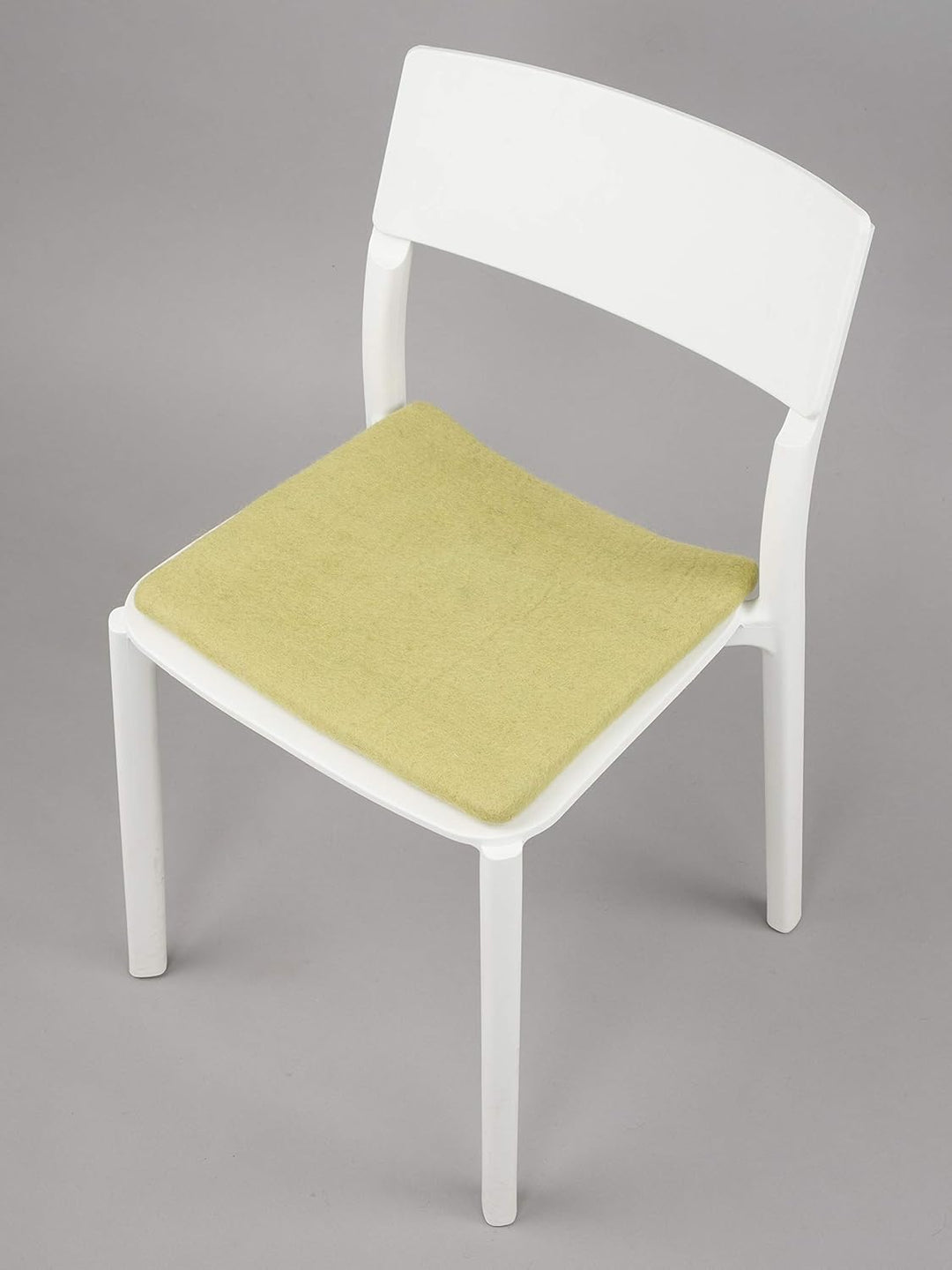 myfelt Flache Filz Sitzauflage, Filz Stuhlauflage - Pitt - quadratisch, 36x36 cm, Hellgrün, Hellgrün