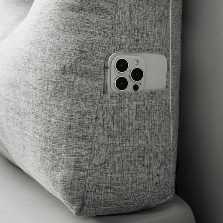 OHMG 160CM XL Rückenkissen Bett,Lang Keilkissen Hohen Rückenkissen Kissen Bettkissen Rückenlehne Nac