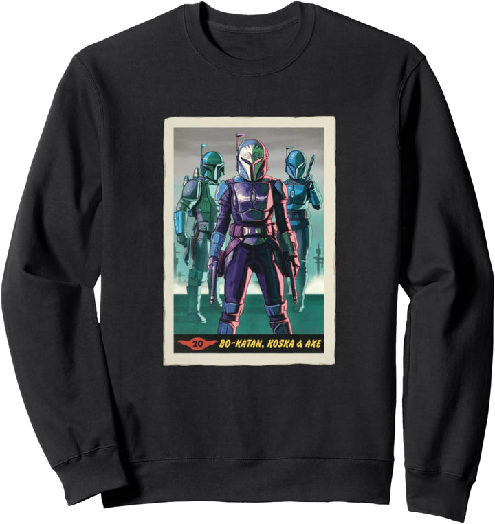 Star Wars: The Mandalorian Bo-Katan, Koska & Axe Bounty Card Sweatshirt