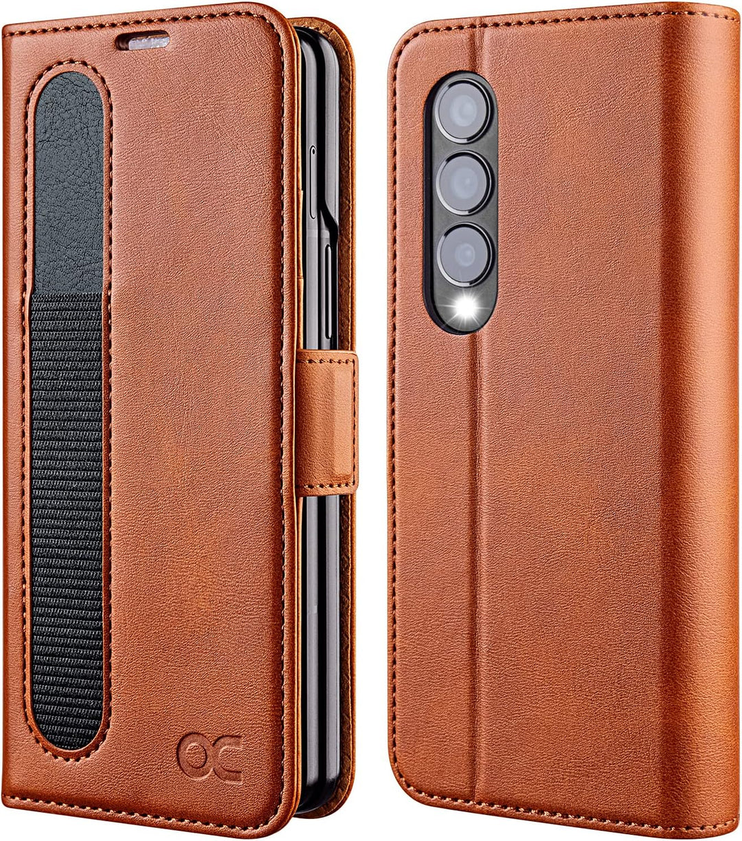 OCASE Hülle Samsung Galaxy Z Fold 4 5G Handyhülle mit [S Pen Halter] [Vorderseite Displayschutz] [Pr