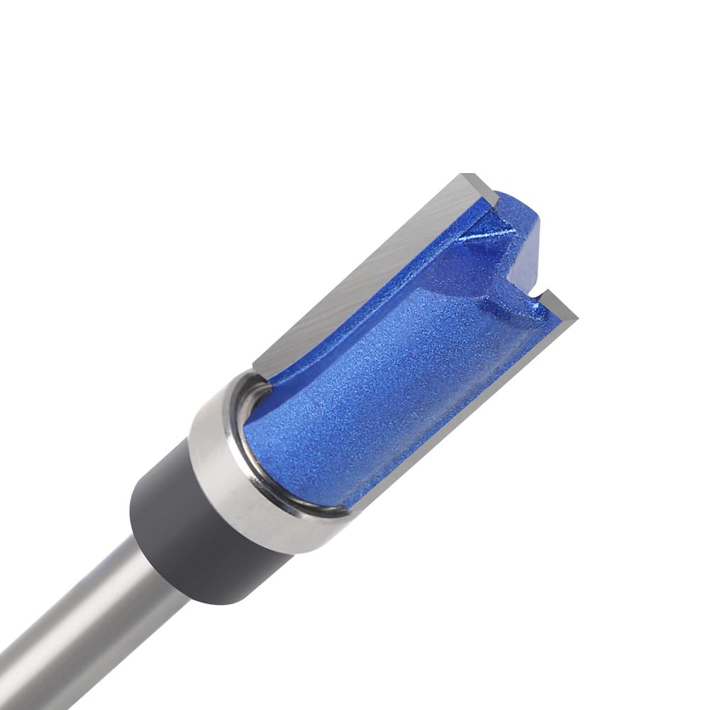 WSOOX 4 Stück Bündigfräser 6mm Schaft Bündigfräser mit mit anlaufring oben Oberfräser Nutfräser Schn