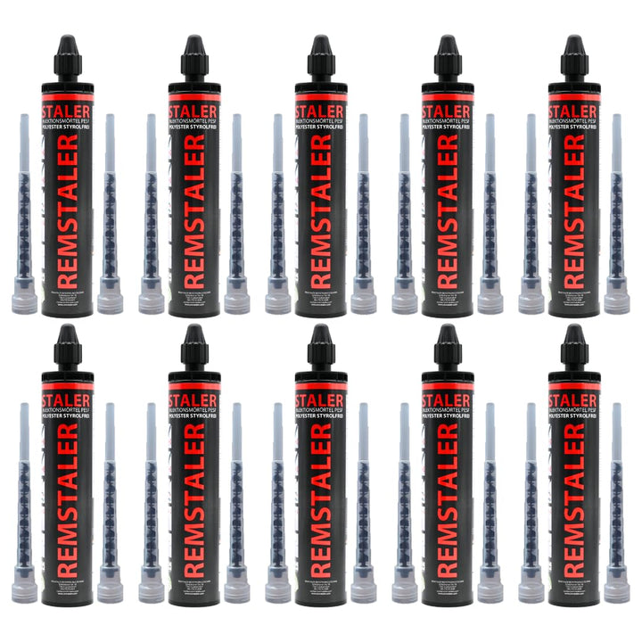 10x Remstaler VERBUNDMÖRTEL 300ml | -HÖCHSTE QUALITÄT- made in GERMANY | Injektionsmörtel | Montagem