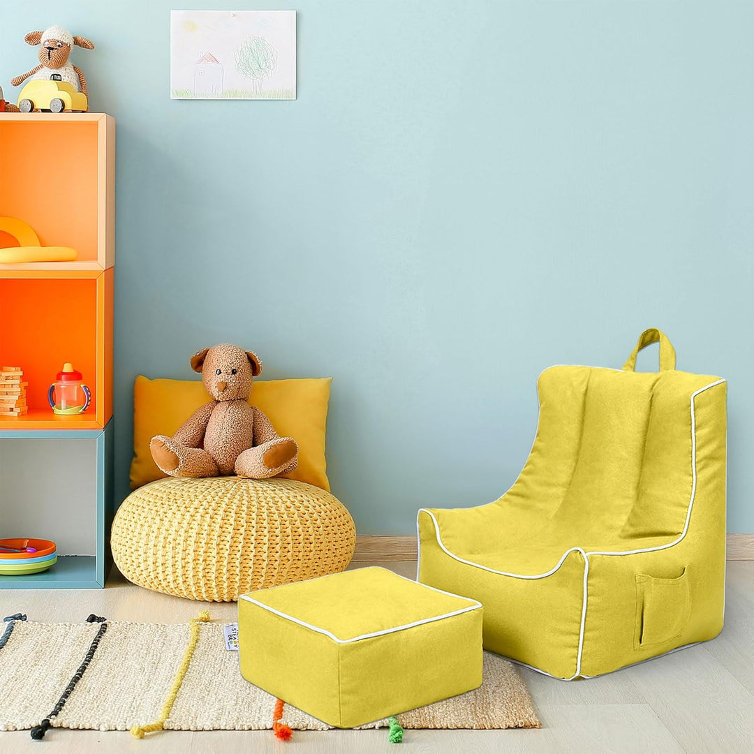 Ready Steady Bed sitzsack Kinder mit Fusshocker - Kinder Sessel mit füllung - Kindersessel Mädchen u