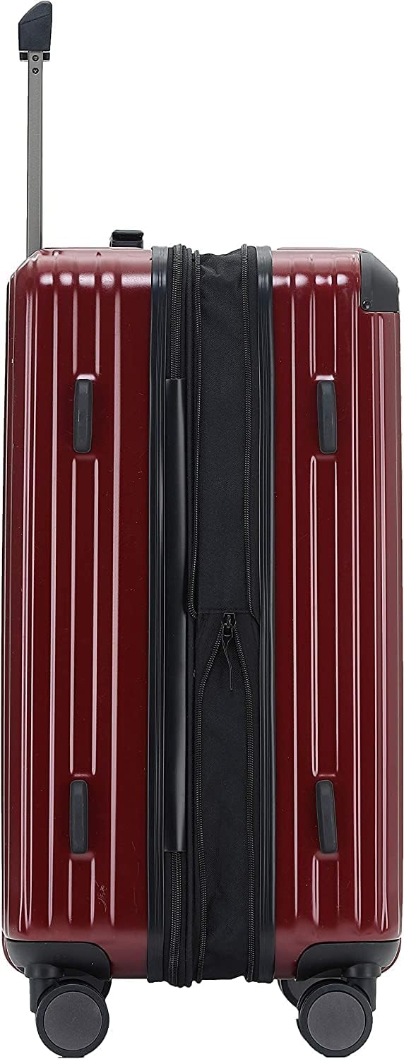 Münicase M816 TSA-Schloss Koffer Reisekoffer Trolley Kofferset Hardschale Boardcase (Weinrot, Grosse