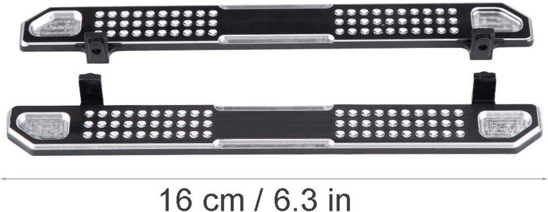 DAUERHAFT Trittbretter Fussplatte Glatte und helle Metalloberfläche, für RC Crawler, für RC Car Part