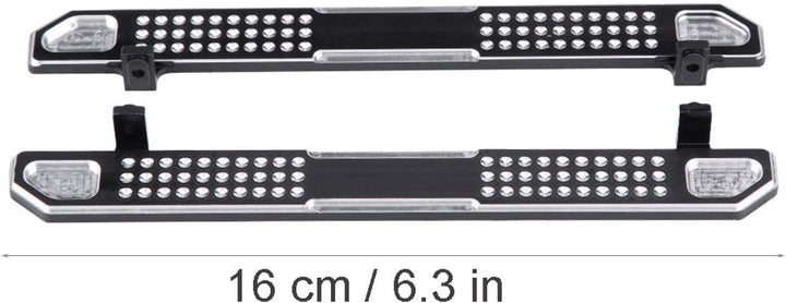 DAUERHAFT Trittbretter Fussplatte Glatte und helle Metalloberfläche, für RC Crawler, für RC Car Part