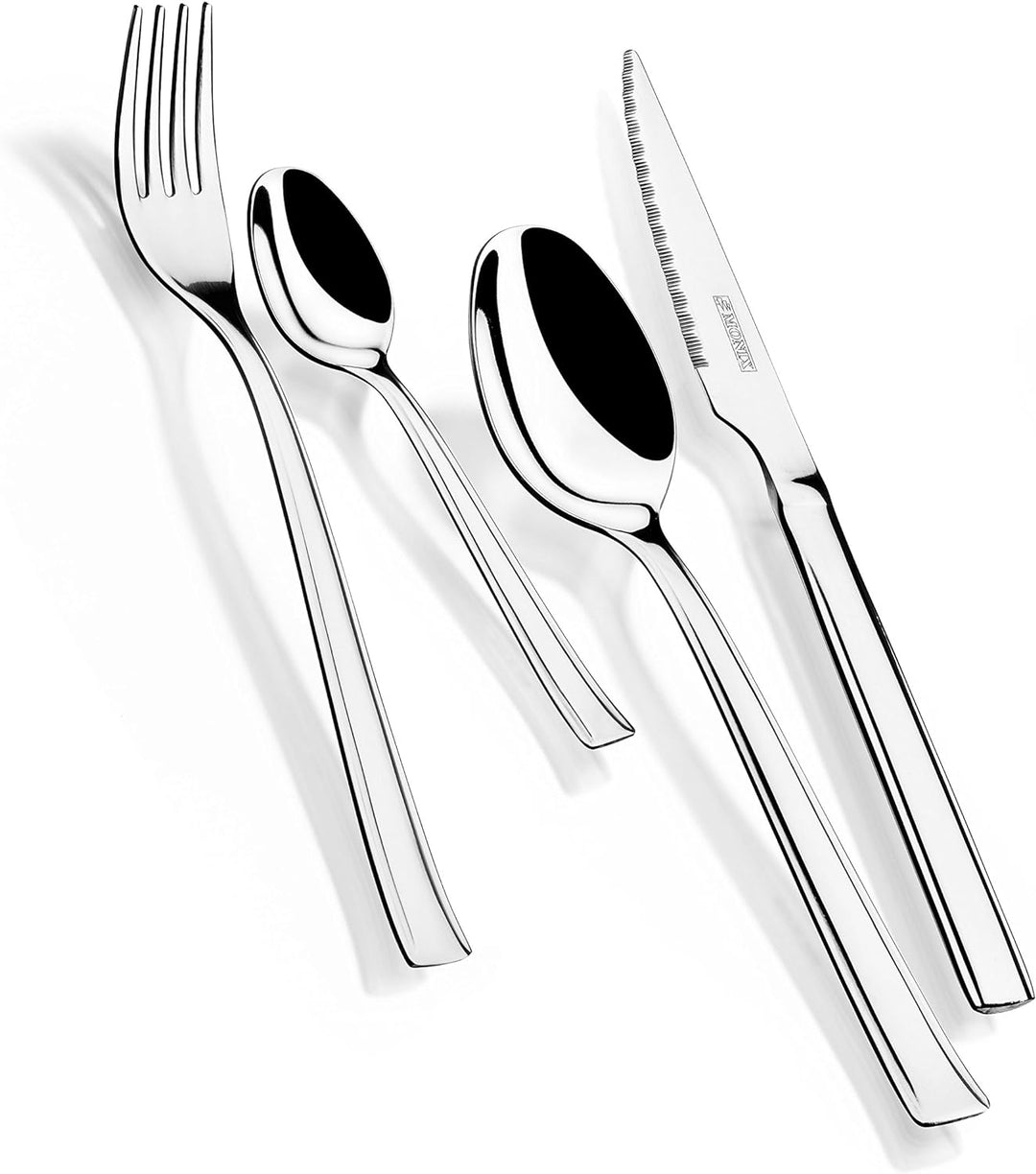 Monix Europa - 24 Stück aus Edelstahl 18 / c mit Steakmesser bedeckt. Kotelettstränge Set 24 piezas,