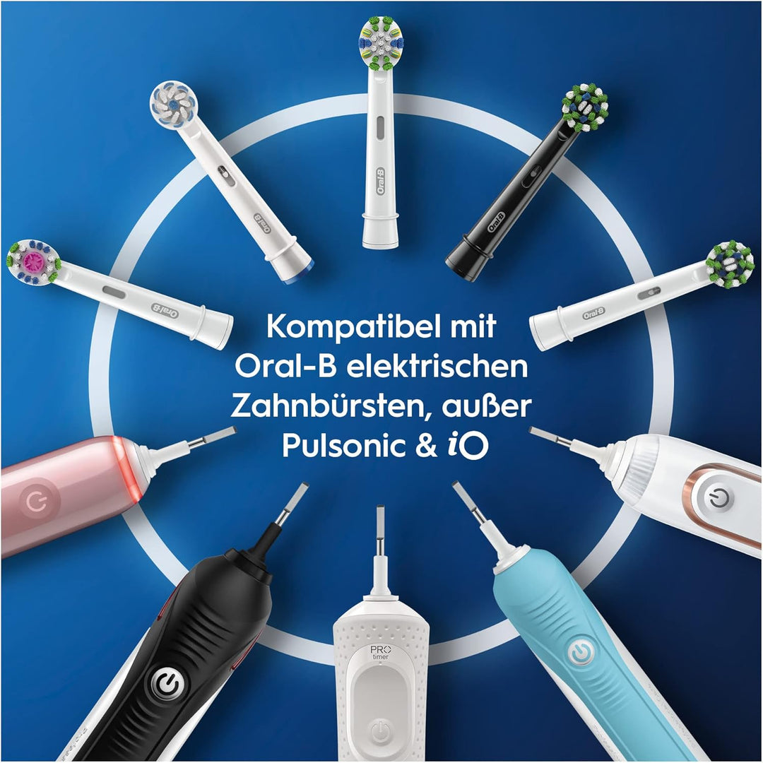 Oral-B CrossAction Aufsteckbürsten für elektrische Zahnbürste, 10 Stück, ganzheitliche Mundreinigung