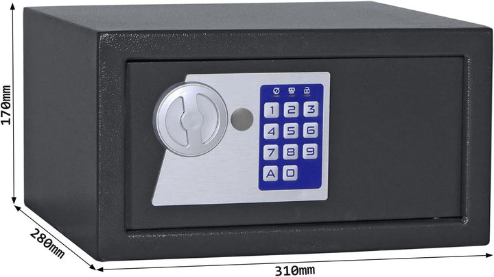 Profirst Möbeltresor Saphir 2, Elektronikschloss, anthrazit, 2 Schlüssel für Notöffnung, BxHxT 31x17