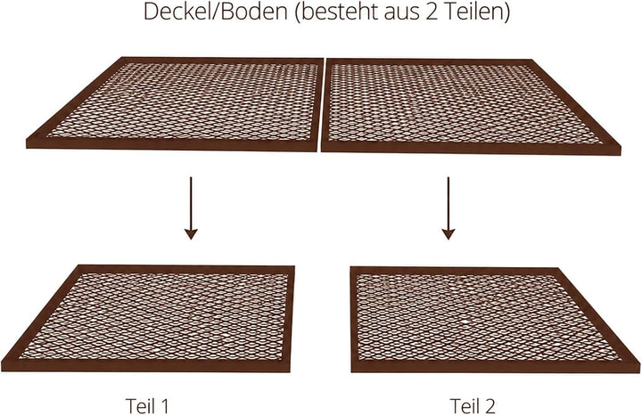 BRISTA Decke/Boden für Komposter Classic, 2-teilig – wahlweise als Deckel oder Boden verwendbar, pas