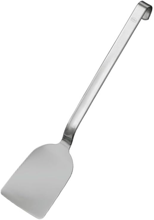 Rösle Haken Pfannenschaufel, Hochwertiger Pfannenwender mit abgrundetem Blatt, Edelstahl 18/10, Spül