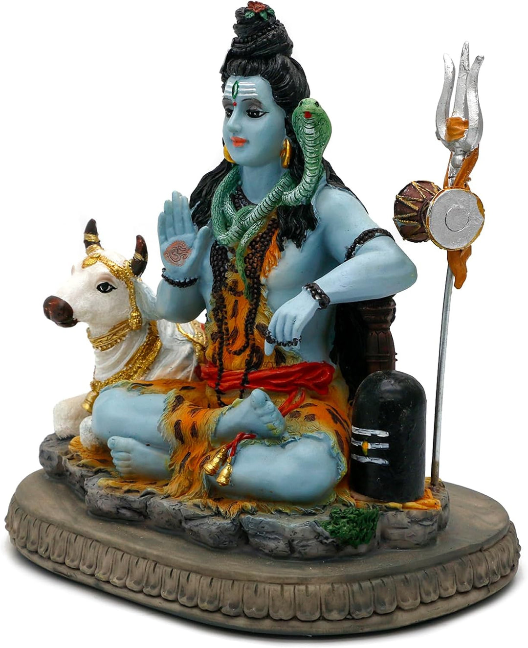 Indischer Gott, Lord Shiva-Statue, Geschenke für indische Hindu, 17 cm hoch, Shiva-Idol-Statue mit K