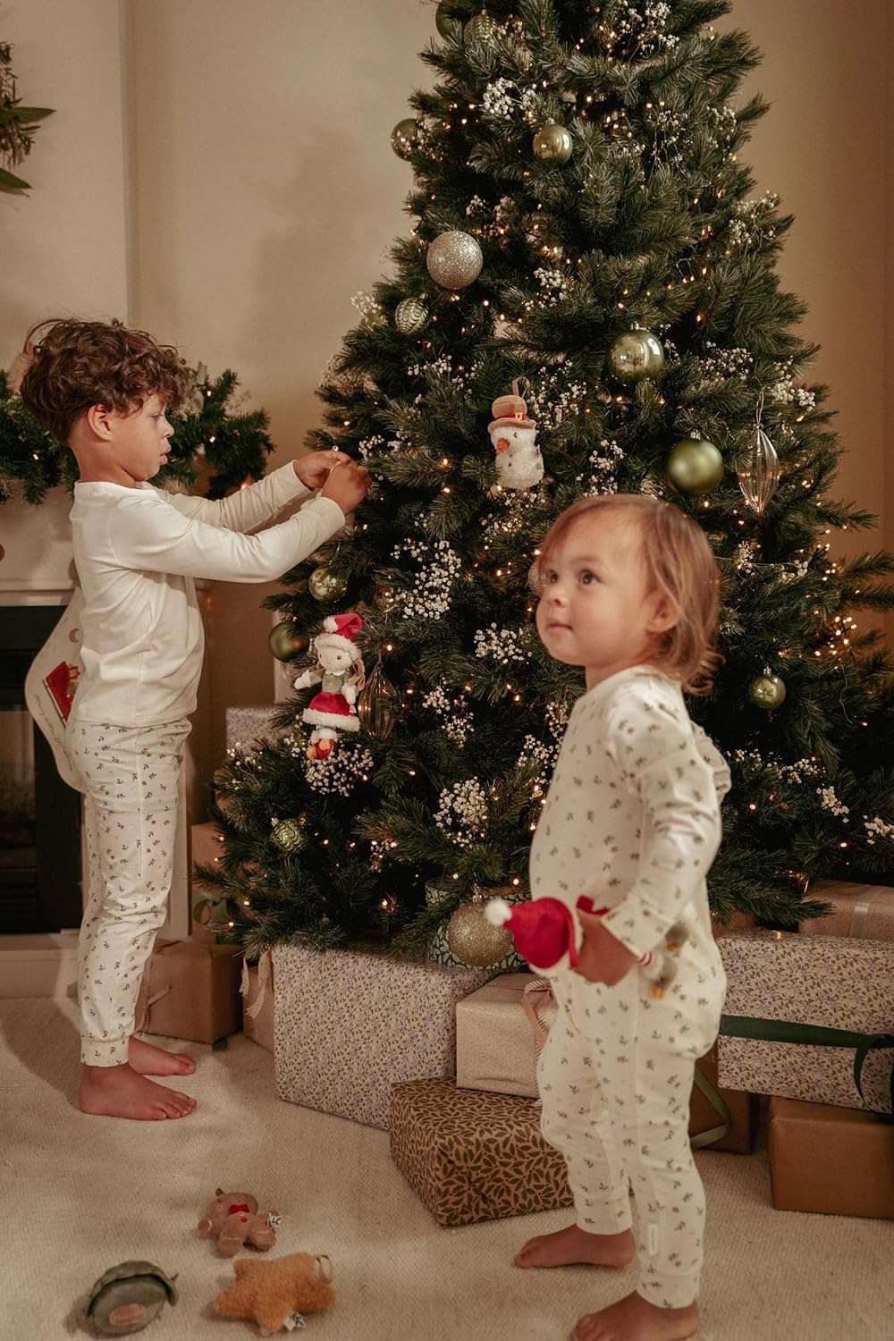Little Dutch Christbaumschmuck Weihnachtsbaumschmuck Anhänger Soff-Figuren 4er Set Rosa - Weihnachte