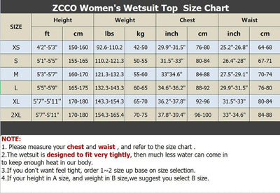 ZCCO Neoprenanzüge Top Jacke 1,5mm Neopren Anzüge Frauen Männer Neoprenanzug Jacke Langarm Tauchen T